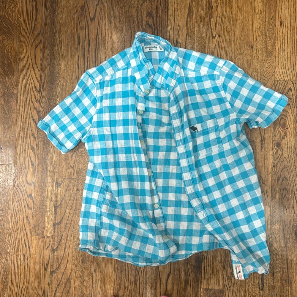 Abercrombie kids - short sleeved button down - 15/16